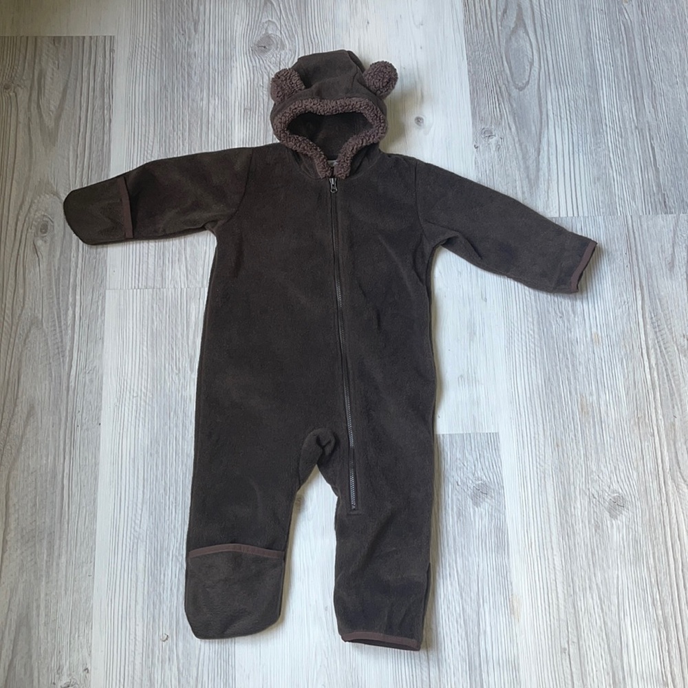 12-18 month brown Columbia fleece bunting